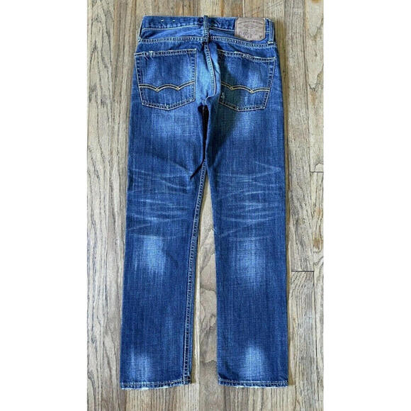 size 26x28 AEO American Eagle distressed slim jeans ExcellentC  100%Cotton - Picture 2 of 8
